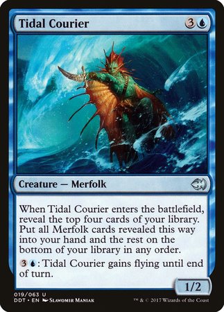 Tidal Courier [Duel Decks: Merfolk vs. Goblins] | Exor Games Summserside