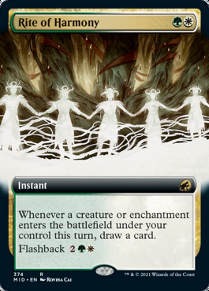 Rite of Harmony (Extended) [Innistrad: Midnight Hunt] | Exor Games Summserside