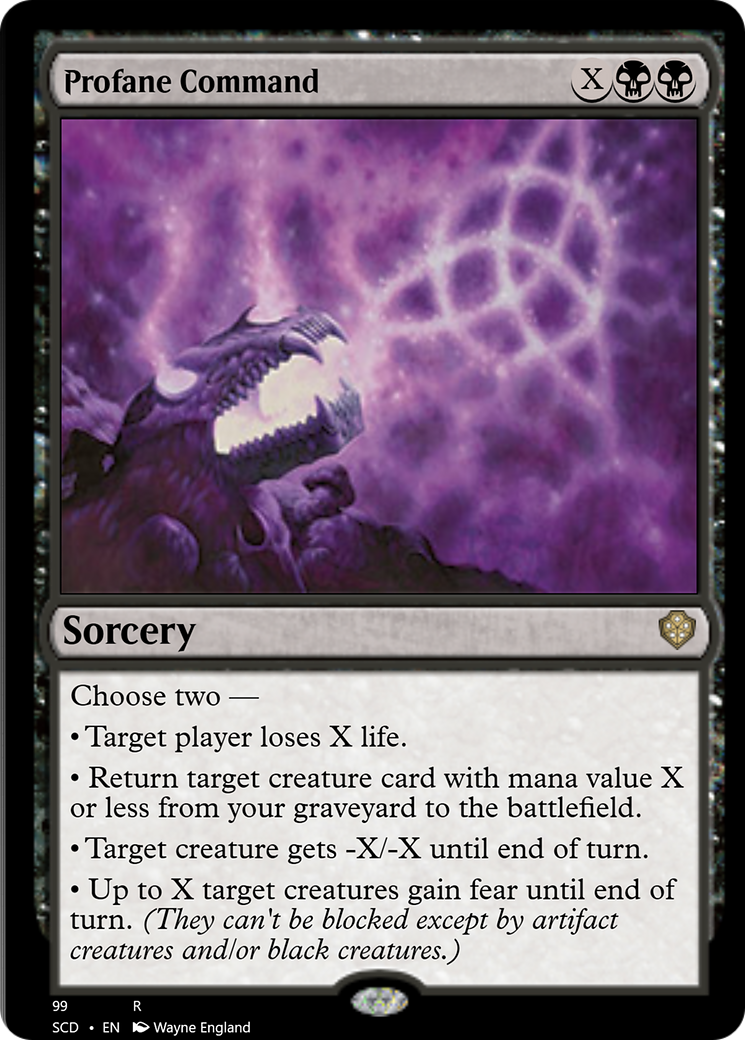 Profane Command [Starter Commander Decks] | Exor Games Summserside