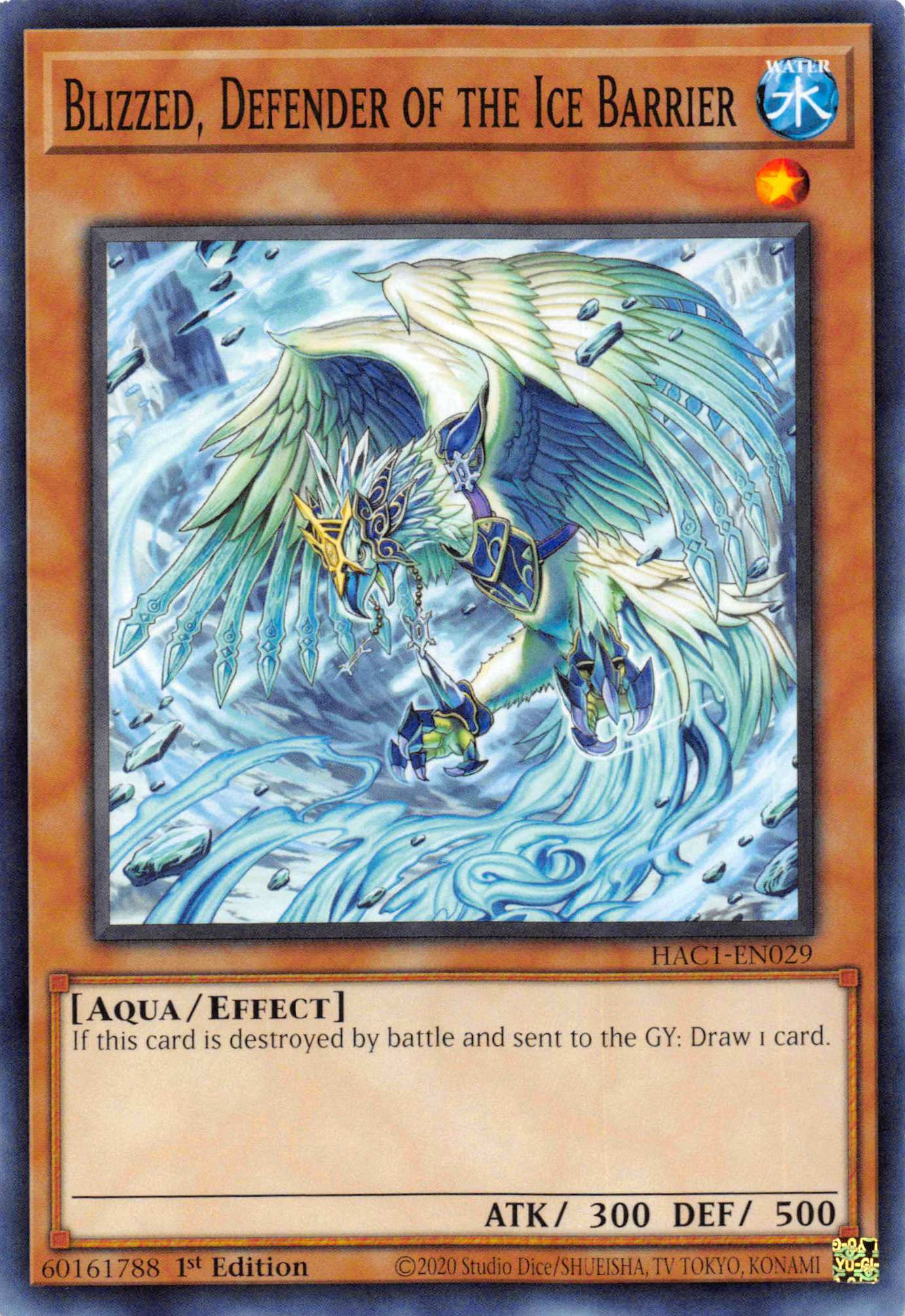 Blizzed, Defender of the Ice Barrier [HAC1-EN029] Common | Exor Games Summserside