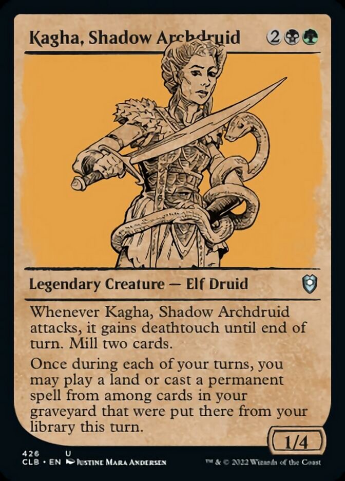 Kagha, Shadow Archdruid (Showcase) [Commander Legends: Battle for Baldur's Gate] | Exor Games Summserside