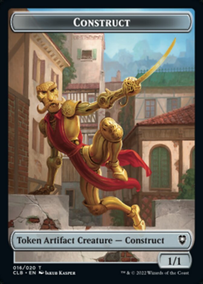 Treasure // Construct Double-sided Token [Commander Legends: Battle for Baldur's Gate Tokens] | Exor Games Summserside