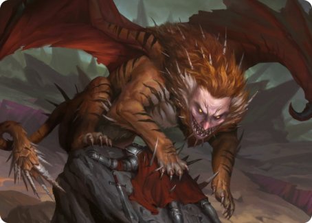 Manticore Art Card [Dungeons & Dragons: Adventures in the Forgotten Realms Art Series] | Exor Games Summserside