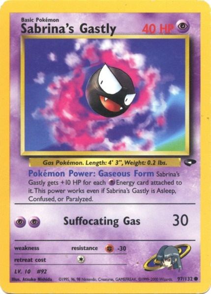 Sabrina's Gastly (97/132) [Gym Challenge Unlimited] | Exor Games Summserside