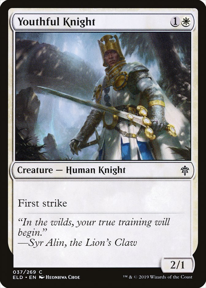 Youthful Knight [Throne of Eldraine] | Exor Games Summserside