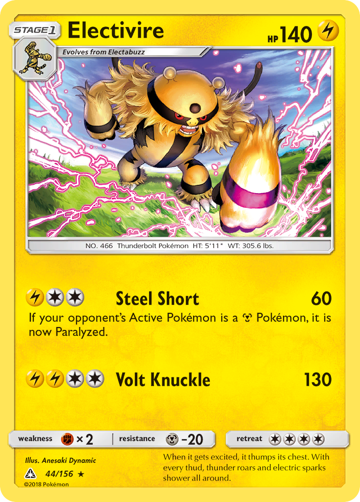 Electivire (44/156) [Sun & Moon: Ultra Prism] | Exor Games Summserside