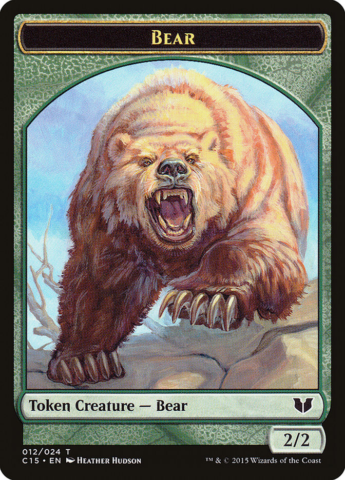 Bear // Spider Double-Sided Token [Commander 2015 Tokens] | Exor Games Summserside