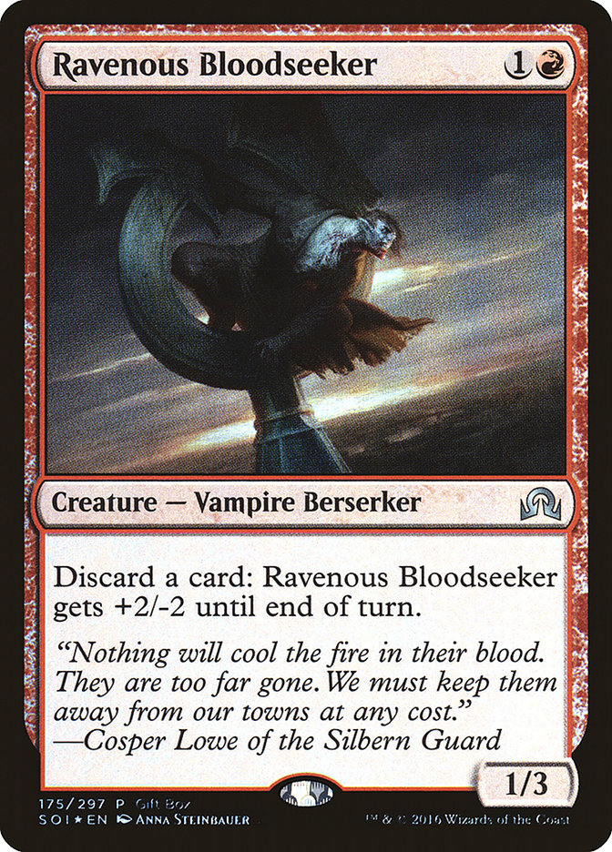 Ravenous Bloodseeker (Gift Box) [Shadows over Innistrad Promos] | Exor Games Summserside