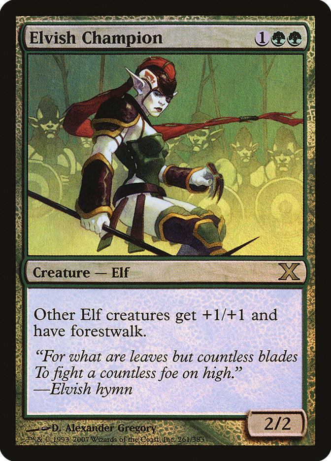 Elvish Champion (Premium Foil) [Tenth Edition] | Exor Games Summserside