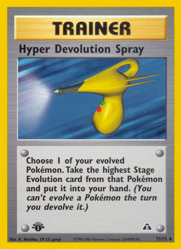 Hyper Devolution Spray (73/75) [Neo Discovery 1st Edition] | Exor Games Summserside