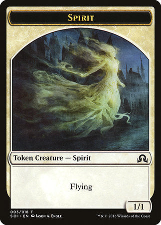 Spirit Token [Shadows over Innistrad Tokens] | Exor Games Summserside