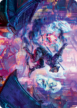 Thousand-Faced Shadow Art Card [Kamigawa: Neon Dynasty Art Series] | Exor Games Summserside