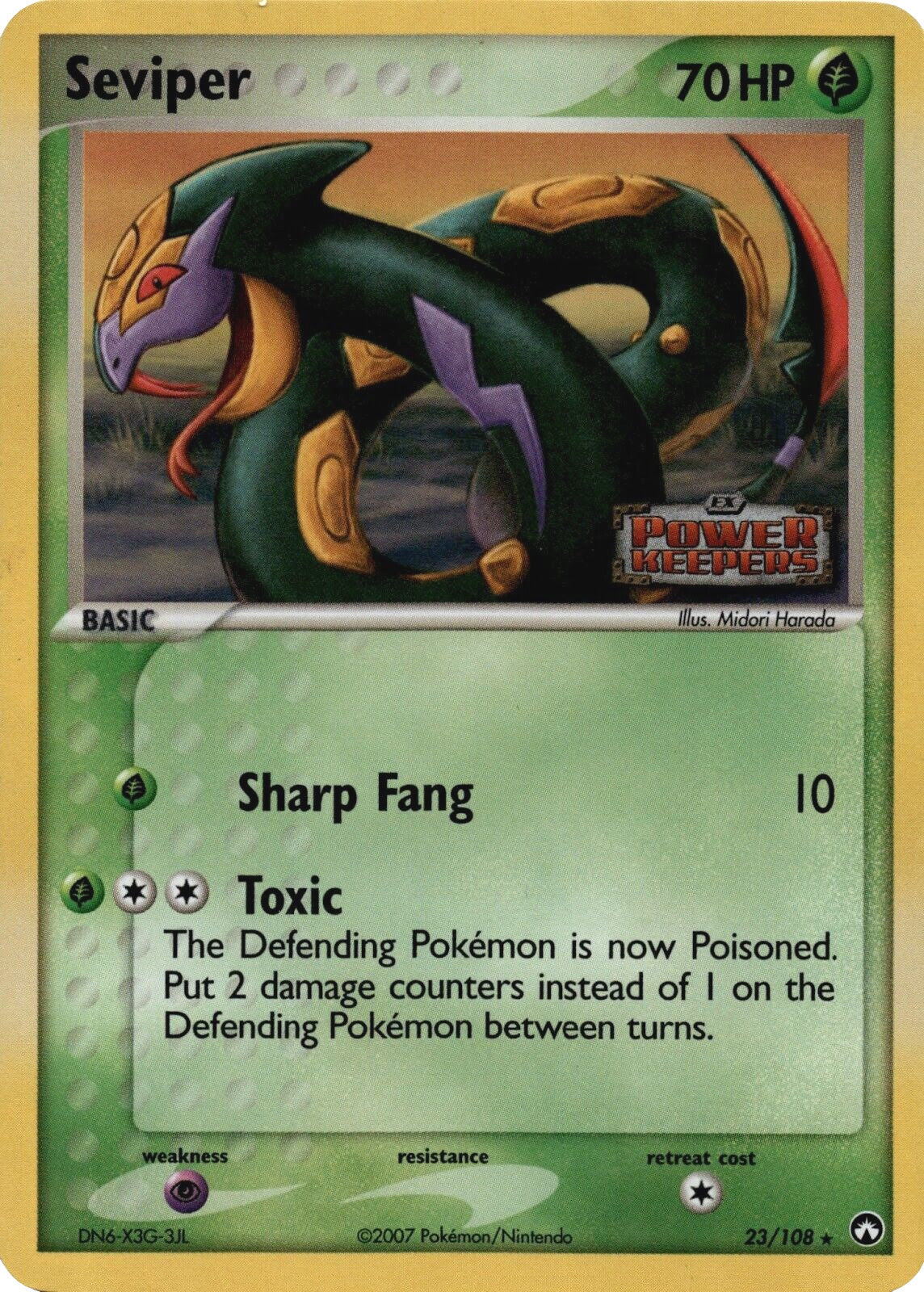 Seviper (23/108) (Stamped) [EX: Power Keepers] | Exor Games Summserside