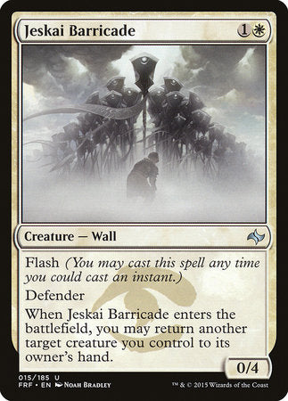 Jeskai Barricade [Fate Reforged] | Exor Games Summserside