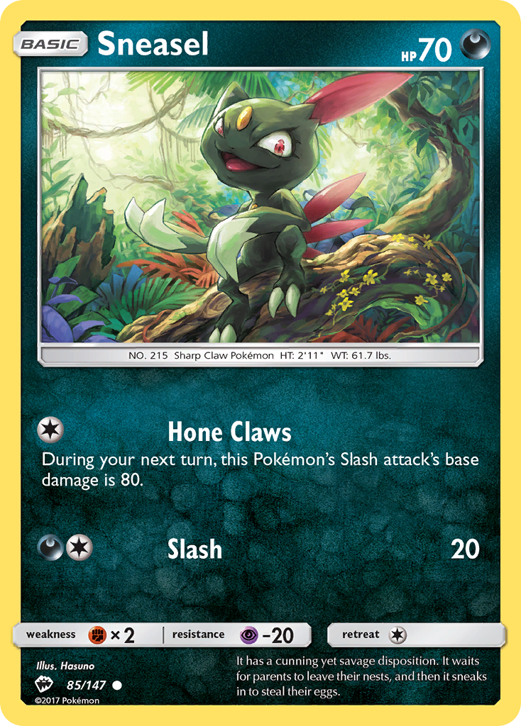 Sneasel (85/147) [Sun & Moon: Burning Shadows] | Exor Games Summserside