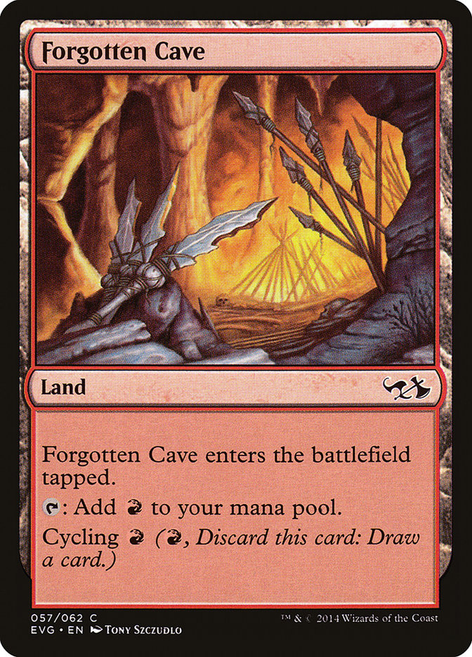 Forgotten Cave (Elves vs. Goblins) [Duel Decks Anthology] | Exor Games Summserside