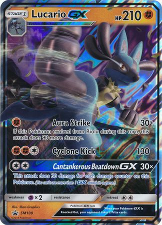 Lucario GX (SM100) (Jumbo Card) [Sun & Moon: Black Star Promos] | Exor Games Summserside