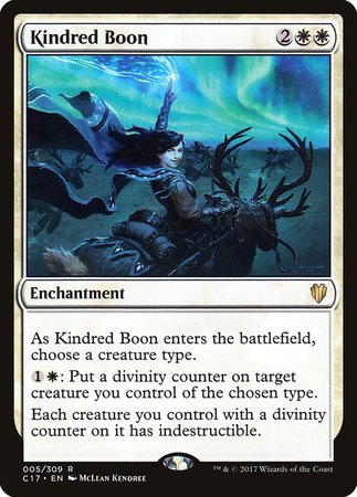 Kindred Boon [Commander 2017] | Exor Games Summserside