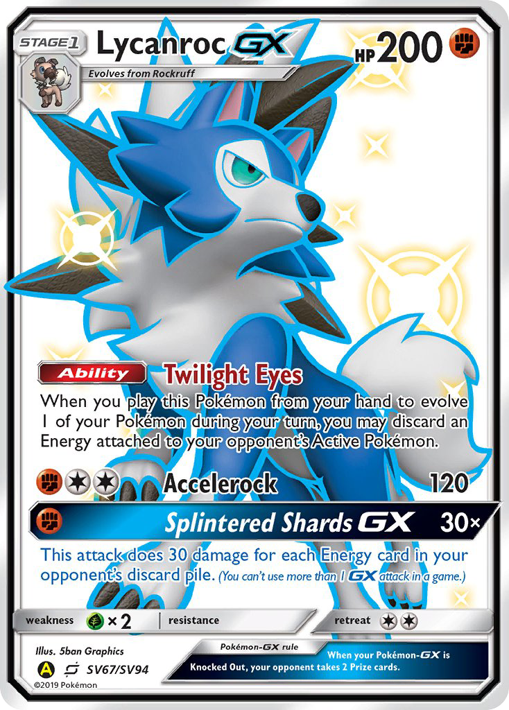 Lycanroc GX (SV67/SV94) [Sun & Moon: Hidden Fates - Shiny Vault] | Exor Games Summserside