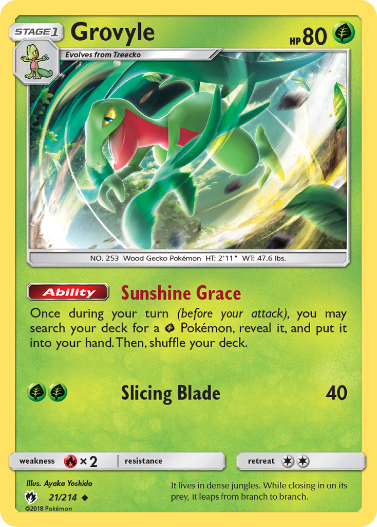 Grovyle (21/214) [Sun & Moon: Lost Thunder] | Exor Games Summserside