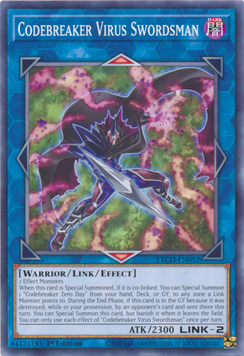 Codebreaker Virus Swordsman [ETCO-EN052] Common | Exor Games Summserside