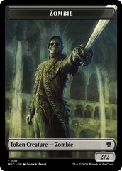 City's Blessing // Zombie Double-Sided Token [Murders at Karlov Manor Commander Tokens] | Exor Games Summserside