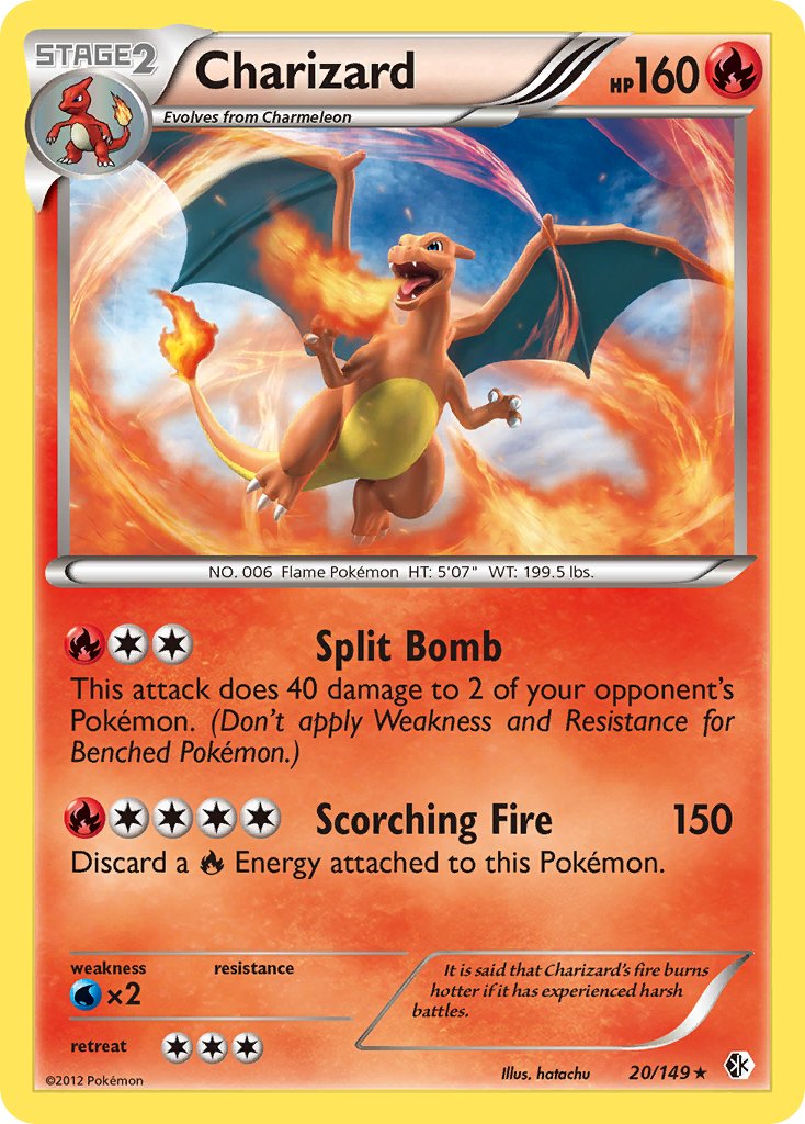 Charizard (20/149) (Cosmos Holo) (Blister Exclusive) [Black & White: Boundaries Crossed] | Exor Games Summserside