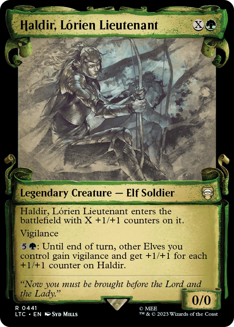 Haldir, Lorien Lieutenant [The Lord of the Rings: Tales of Middle-Earth Commander Showcase Scrolls] | Exor Games Summserside