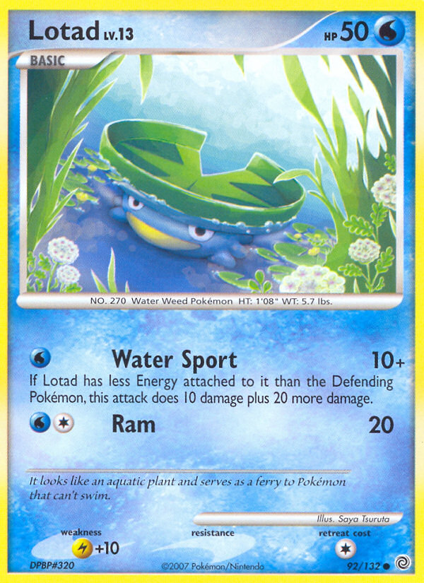 Lotad (92/132) [Diamond & Pearl: Secret Wonders] | Exor Games Summserside