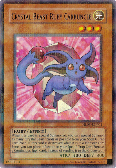 Crystal Beast Ruby Carbuncle [HL05-EN001] Parallel Rare | Exor Games Summserside