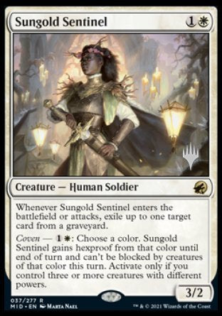 Sungold Sentinel (Promo Pack) [Innistrad: Midnight Hunt Promos] | Exor Games Summserside