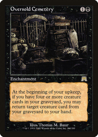 Oversold Cemetery [Onslaught] | Exor Games Summserside