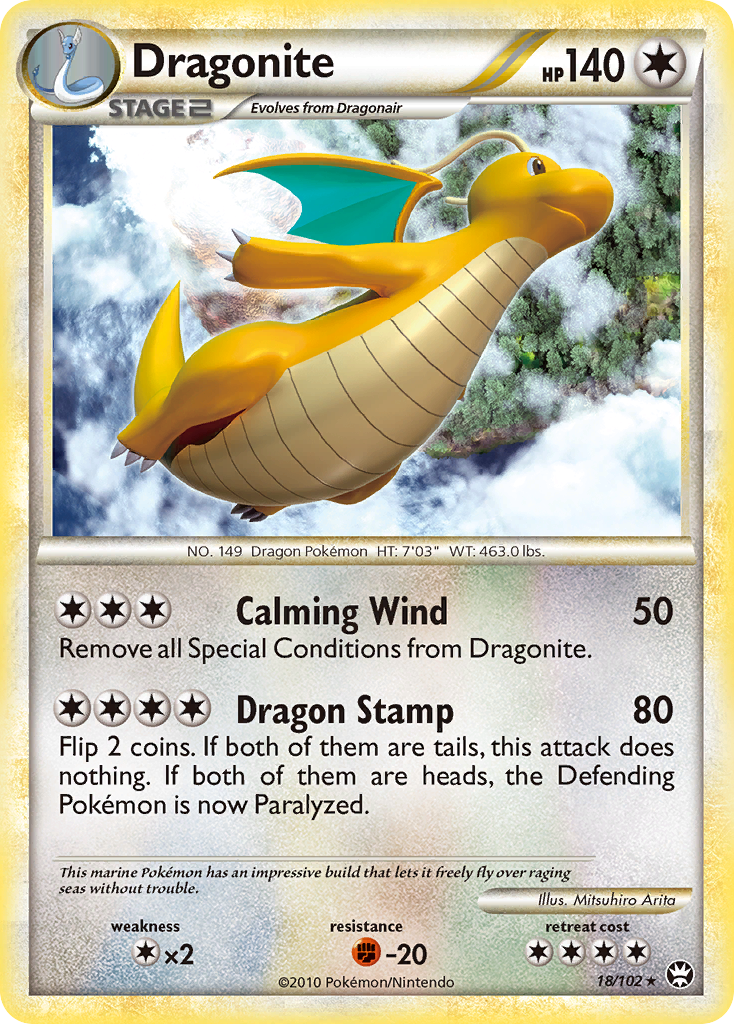 Dragonite (18/102) [HeartGold & SoulSilver: Triumphant] | Exor Games Summserside