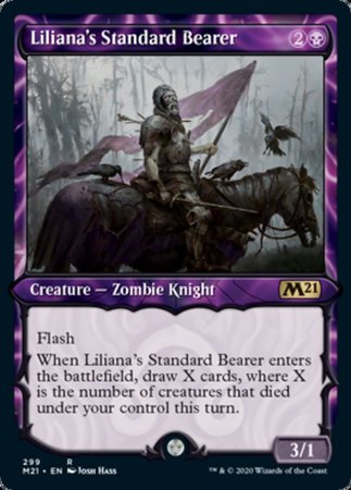 Liliana's Standard Bearer (Showcase) [Core Set 2021] | Exor Games Summserside