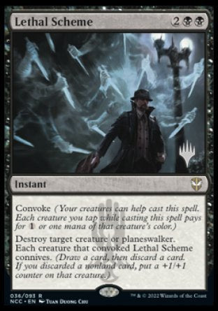 Lethal Scheme (Promo Pack) [Streets of New Capenna Commander Promos] | Exor Games Summserside