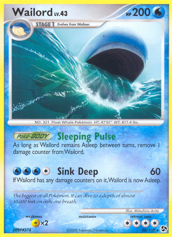 Wailord (30/106) [Diamond & Pearl: Great Encounters] | Exor Games Summserside