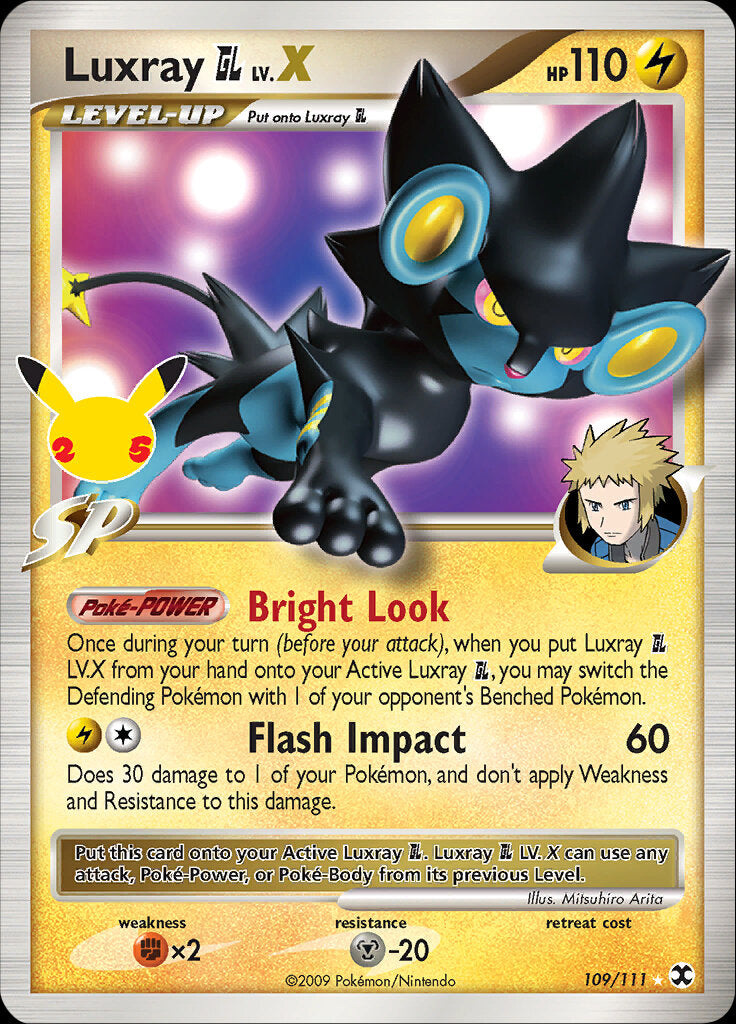 Luxray GL LV.X (109/111) [Celebrations: 25th Anniversary - Classic Collection] | Exor Games Summserside