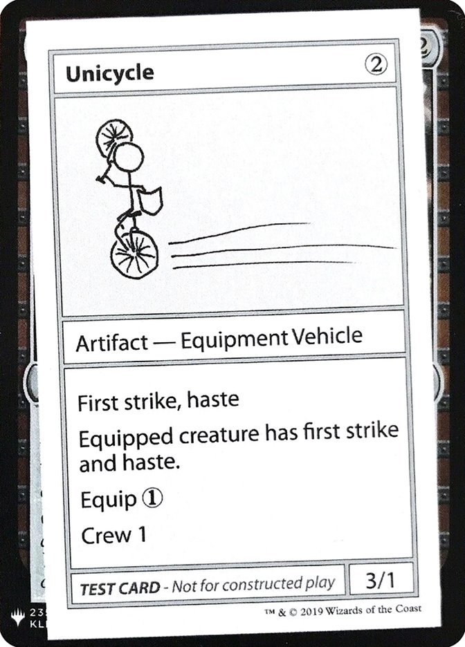 Unicycle [Mystery Booster Playtest Cards] | Exor Games Summserside