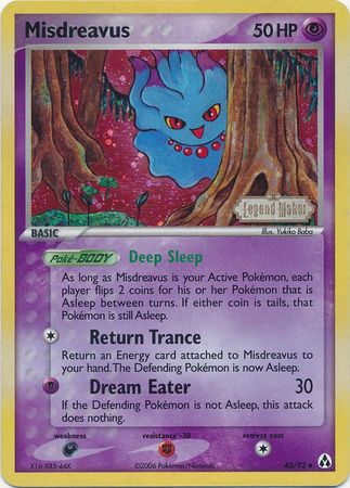 Misdreavus (40/92) (Stamped) [EX: Legend Maker] | Exor Games Summserside