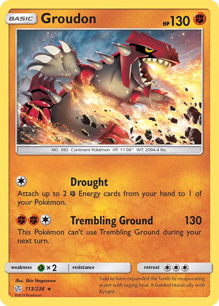 Groudon (113/236) [Sun & Moon: Cosmic Eclipse] | Exor Games Summserside