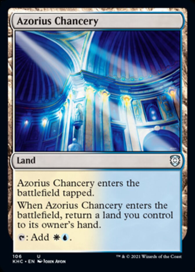 Azorius Chancery [Kaldheim Commander] | Exor Games Summserside