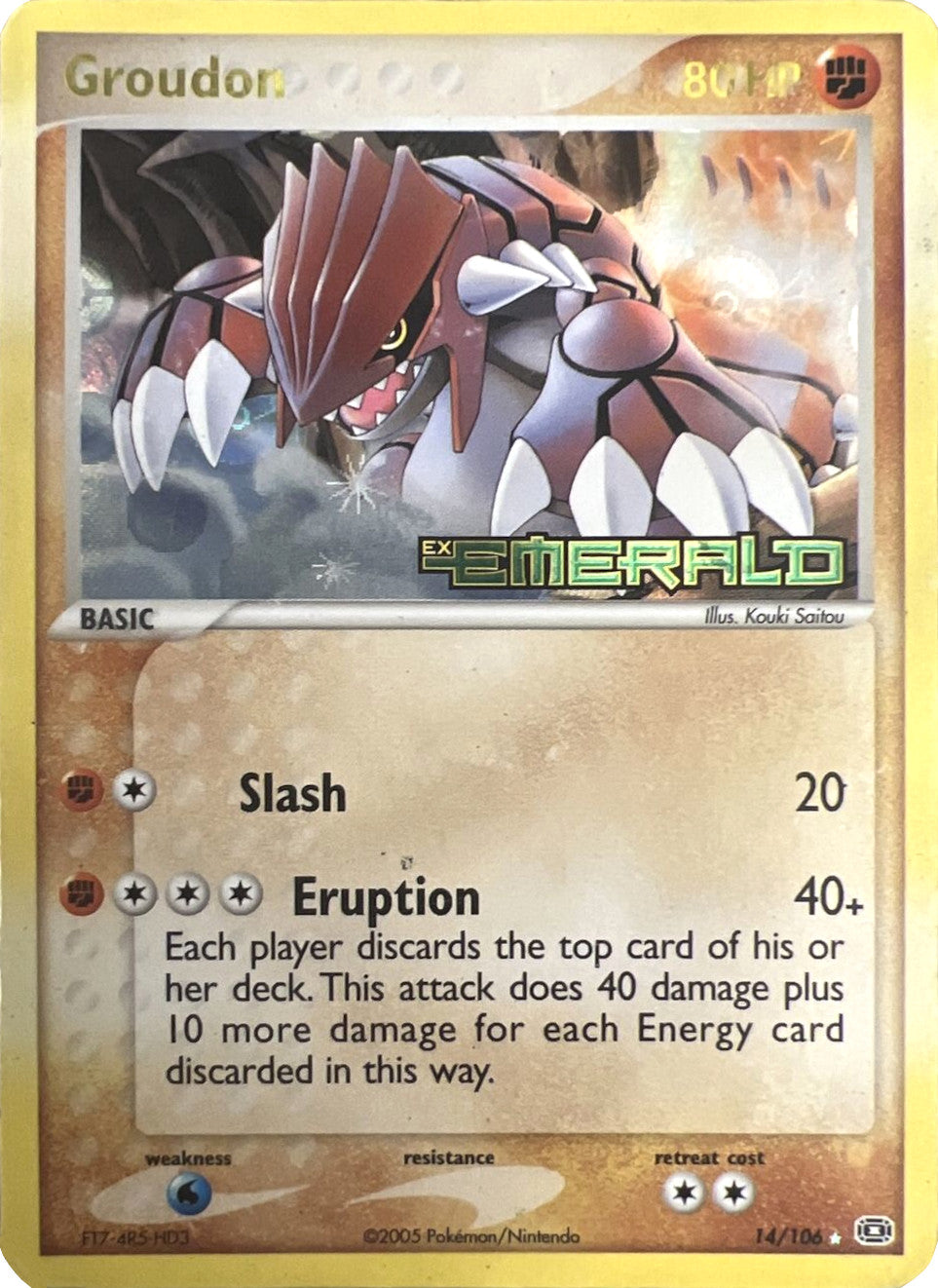 Groudon (14/106) (Stamped) [EX: Emerald] | Exor Games Summserside