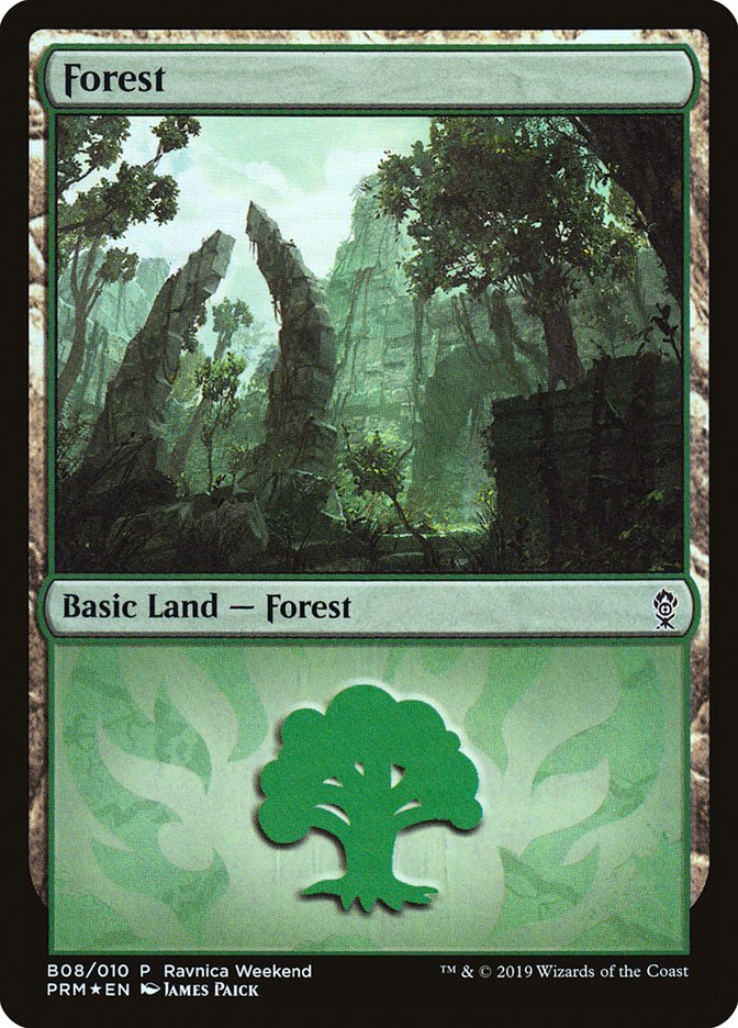 Forest (B08) [Ravnica Allegiance Guild Kit] | Exor Games Summserside