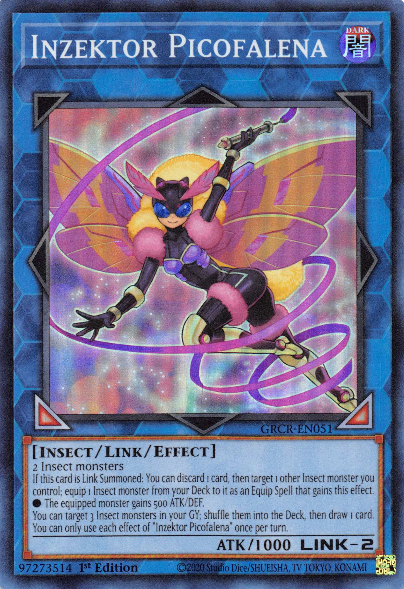 Inzektor Picofalena [GRCR-EN051] Super Rare | Exor Games Summserside