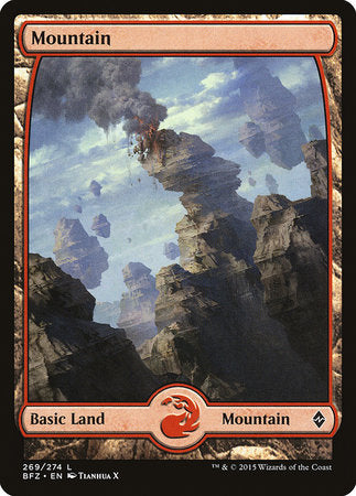 Mountain (269) - Full Art [Battle for Zendikar] | Exor Games Summserside