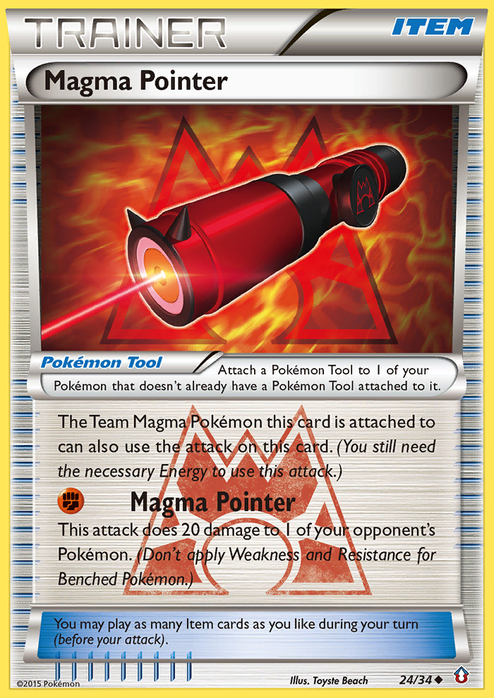 Magma Pointer (24/34) [XY: Double Crisis] | Exor Games Summserside