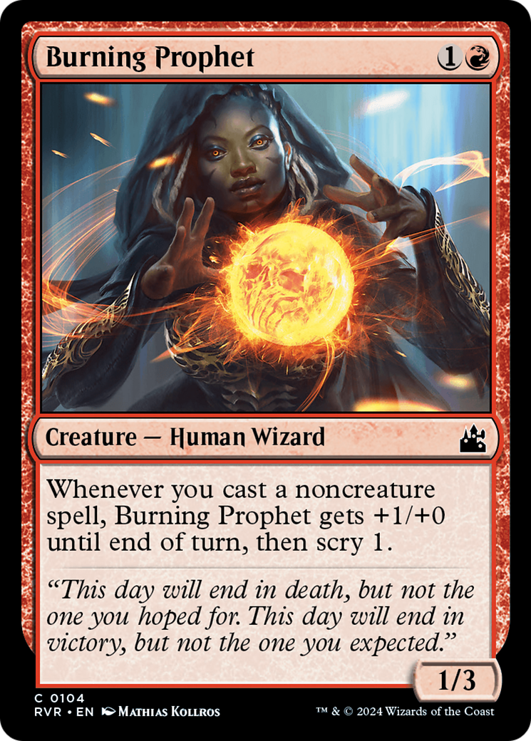 Burning Prophet [Ravnica Remastered] | Exor Games Summserside