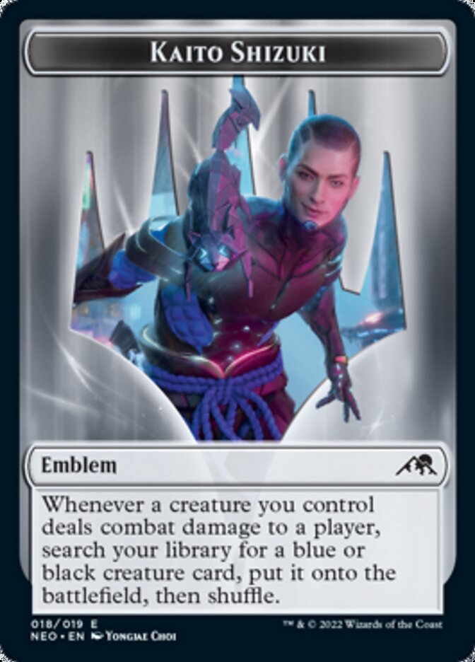Kaito Shizuki Emblem [Kamigawa: Neon Dynasty Tokens] | Exor Games Summserside
