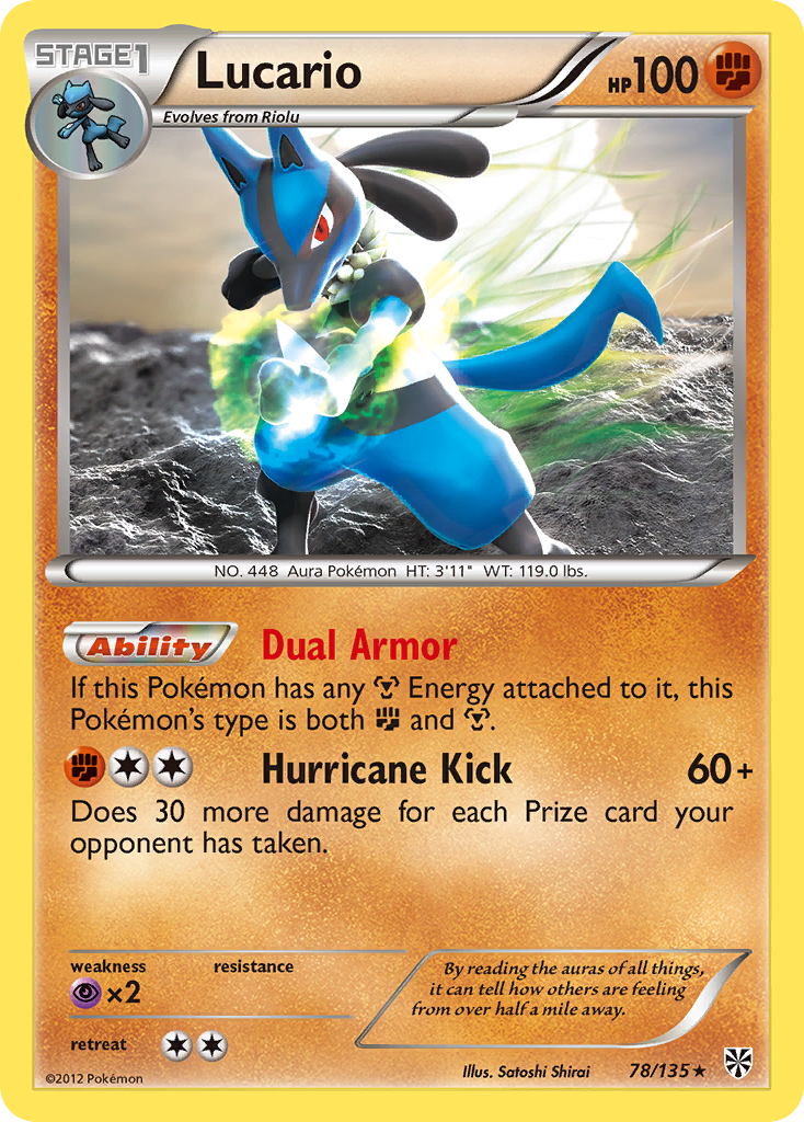 Lucario (78/135) [Black & White: Plasma Storm] | Exor Games Summserside