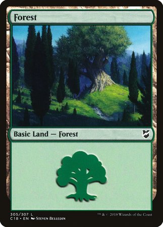 Forest (305) [Commander 2018] | Exor Games Summserside